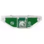 Orientacinis šviestuvas Merten MEG3901-0006, LED, žalias korpusas, raudona šviesa, AC 100–230 V