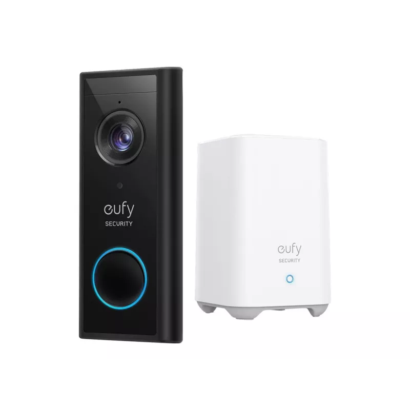 Eufy vaizdo skambutis 2K juodas E82101W4