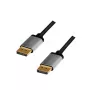 DisplayPort kabelis LogiLink CDA0102 3 m Pilka Juoda