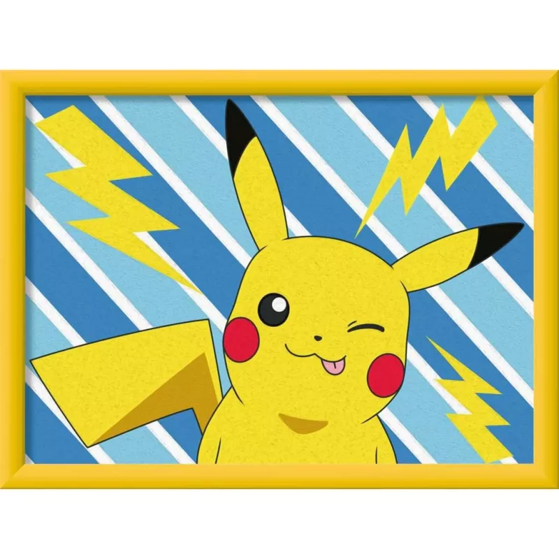 Ravensburger CreArt — Cheeky Pikachu (25557) piešimas pagal skaičius rinkinys
