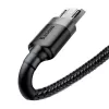 Baseus Cafule 2.4A 1m Micro USB laidas (pilka/juoda)