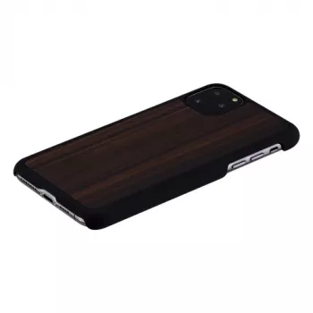 Dėklas iš medžio ir polikarbonato iPhone 11 Pro Max, juodas kaip juodmedis