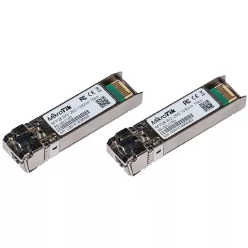 Mikrotik XS+2733LC15D BiDi SFP/SFP+/SFP28 siųstuvų rinkinys 25 Gbit/s 1330 nm 15 km