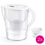 Vandens filtro ąsotis BRITA Marella XL, 3,5 l talpa, su 2 Maxtra+ Pro kasetėmis