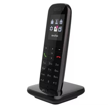 Telekom Speedphone 52 belaidis DECT telefonas su skambučio numerio atpažinimu, juodas