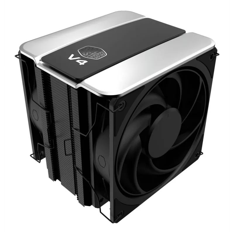Oro procesoriaus aušintuvas Cooler Master V4 Alpha 3DHP, 120 mm ventiliatorius, LGA1700/AM5 suderinamas, juodas