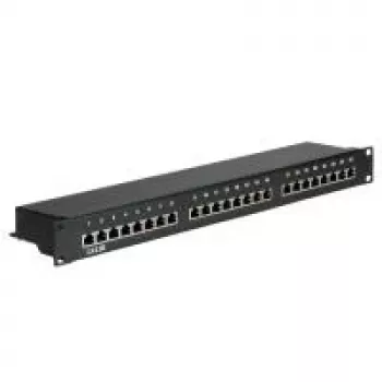 Patch Panel VALUE Cat.5e 24 prievadų STP juodas