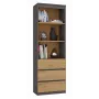 Biuro spintelė knygoms top e shop RS-60 ANT/ART KPL – 3 lentynos, medžio drožlių plokštė, 600×350×1800 mm
