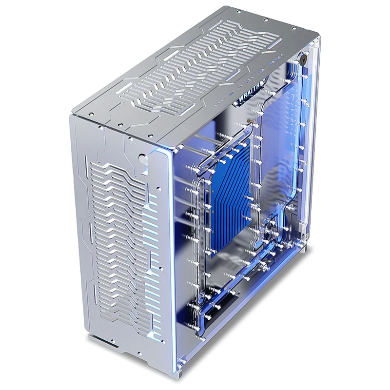 Singularity Computers Wraith ITX/DTX kompiuterio korpusas, sidabrinis