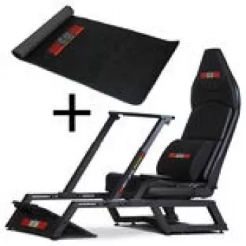 Next Level Racing F-GT Formula lenktynių simuliatoriaus kėbulas + grindų kilimėlis