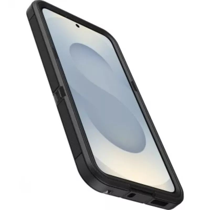 OtterBox Defender XT Clear Magnets Samsung Galaxy S25 skaidrus/juodas grūdinto stiklo ekrano apsauga
