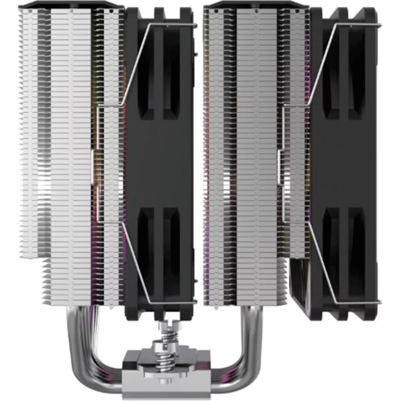 CPU aušintuvas Silentware Titan RGB Dual-Tower su 6 šilumos vamzdeliais ir 2×120 mm PWM A-RGB ventiliatoriais