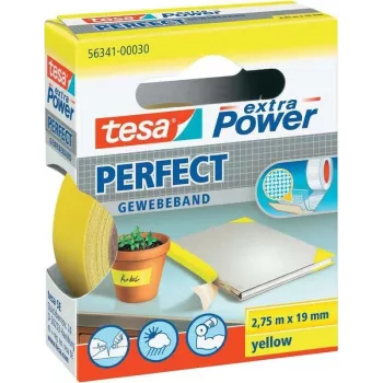 Lipni juosta Tesa extra Power Gewebeband 56341-30-2, 2,75 m × 19 mm, geltona