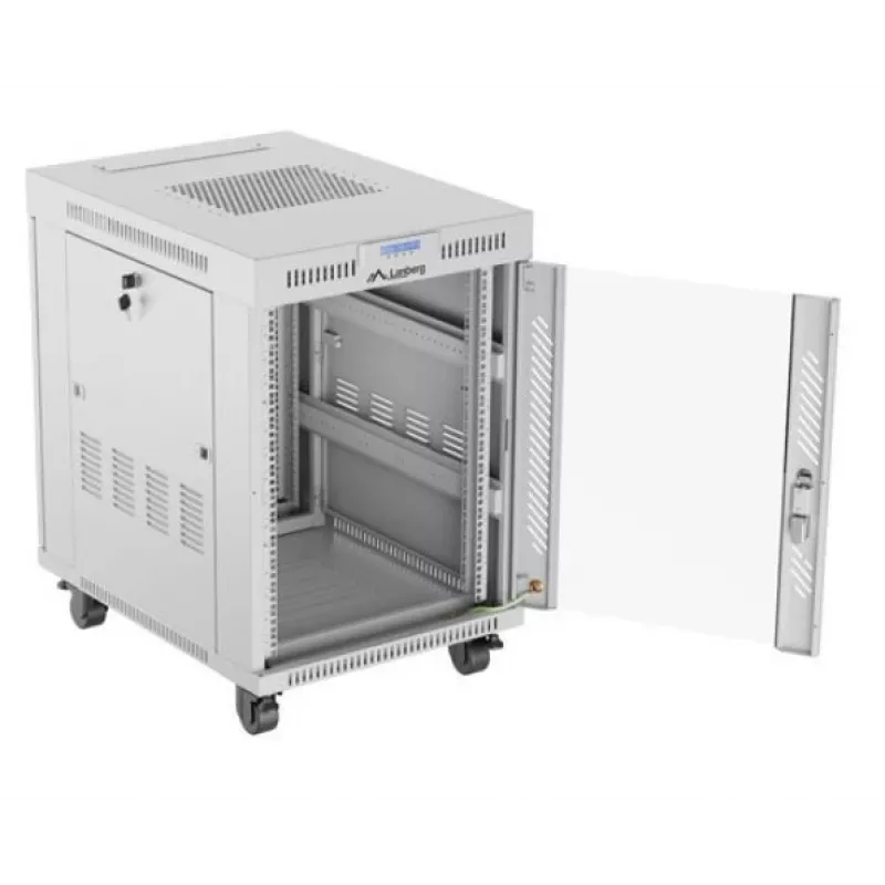 Stovimas serverio stovas LANBERG FF01-6815-12SL 15U, 600×800×922 mm, 1200 kg, IP20, pilkas