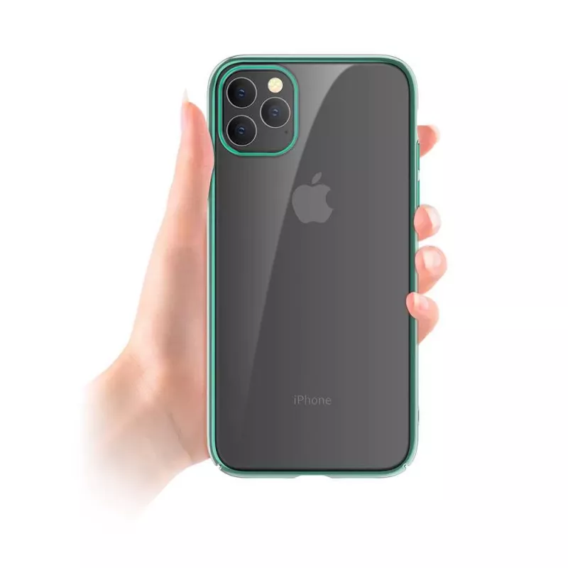 Apsauginis dėklas Devia Glimmer serijos, skirtas iPhone 11 Pro, žalias, PC nugara