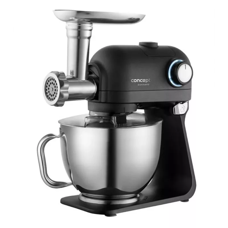 Planetarinė maišyklė Concept RM8000 - 1200 W virtuvės mašina, juoda