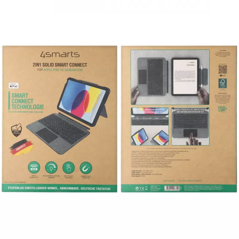 Folio dėklas 4smarts 540964 iPad 10,9 colio Graphite