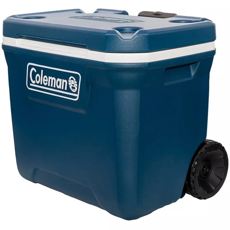 Coleman 50QT Xtreme Ratų Aušintuvas, Mėlynas, Plastikas, Poliuretanas (PU), Juodas, 47 l, 113 kg
