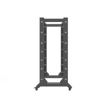 LANBERG RACK STAND 32U 600X800 (JUODA RAL9004)