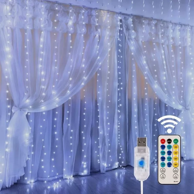 LED užuolaida Extralink KURTYNA LED 3x3 su nuotolinio valdymo pultu (EX.73172)