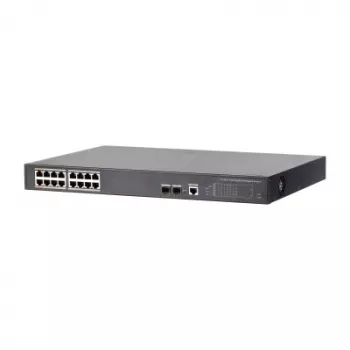 Dahua Technology PoE DH-PFS4218-16GT-240 tinklo jungiklis Valdomas Gigabit Ethernet (10/100/1000) Power over Ethernet (PoE) Juodas