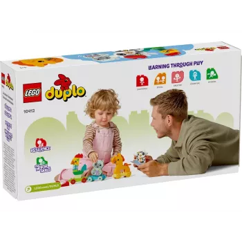 Konstruktorius LEGO DUPLO Gyvūnų traukinukas 10412 – 19 dalių, nuo 1,5 metų