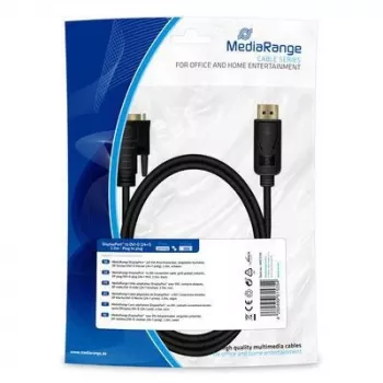 Vaizdo kabelio adapteris MediaRange MRCS199 2m DisplayPort DVI juodas