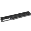 Baterija Green Cell AS02, skirta ASUS K52 serijai – Li‑Jon 4400 mAh, 11,1 V, 6 elementų, juoda
