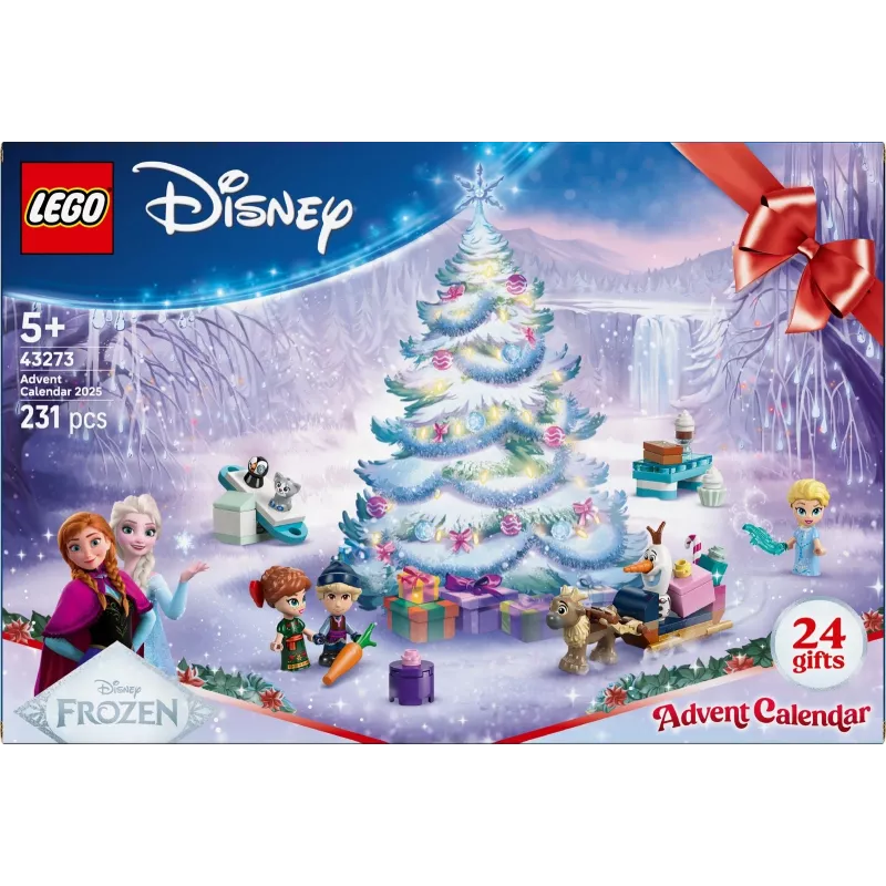 Konstruktorius LEGO Disney „Frozen“ Advento kalendorius 2025 rinkinys 43273 – 231 detalė, 4 minifigūrėlės, nuo 5 metų