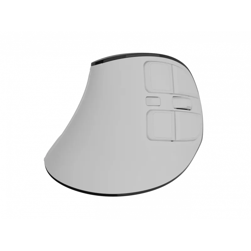 Belaidė vertikali pelė NATEC Euphonie Pro Bluetooth 5.0, 4000 DPI, programuojama, tyli, balta