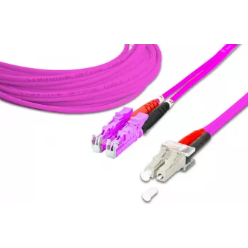Lightwin aukštos kokybės dvigubas LWL šuoliukas - MM OM4 - LSH - LC (LDP-50 LSH-LC 5.0 OM4)