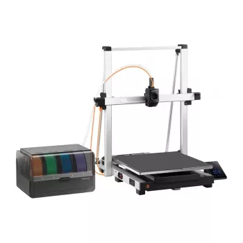 3D spausdintuvas AnyCubic Kobra 3 Max Combo – statybinis tūris 420×420×500 mm, PETG/PLA, maks. antgalis 300°C, lova 90°C, Wi‑Fi
