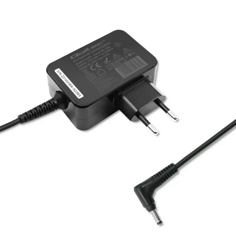 Maitinimo adapteris QOLTEC 45W 20V 2,25A nešiojamiesiems įrenginiams, modelis 52393