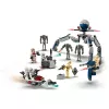 LEGO Star Wars Clone Trooper & Battle Droid Battle Pack – žaislų rinkinys su greičio dviračiu, 4 minifigūrėlėmis ir 5 figūrėlėmis, dovana berniukams