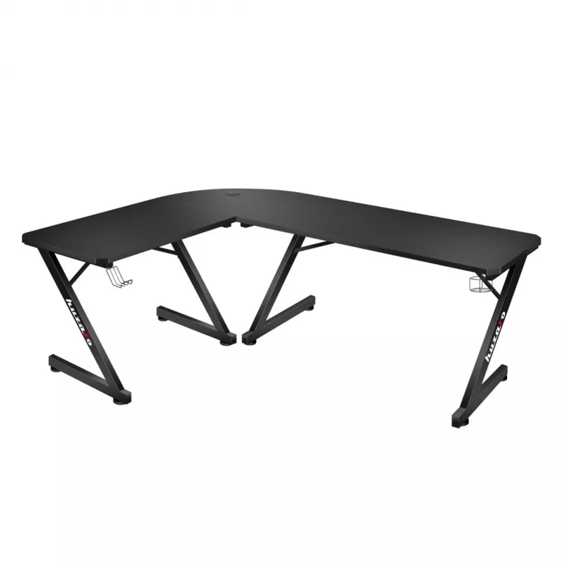 Kampinis stalas Huzaro Hero 7.0 Black – anglies pluošto viršus, aliuminio rėmas 1540×1170×725 mm