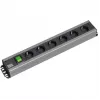 Maitinimo skirstytuvas Bachmann 300.003 6 AC lizdai 2U Juoda Pilka