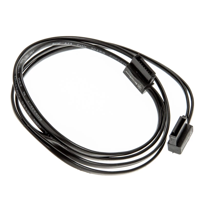 SilverStone SST-CP11B itin žemo profilio SATA kabelis – 50 cm, juodas
