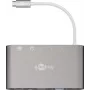 Goobay USB-C™ Multiport adapteris - Viskas viename - Aliuminis - Sidabrinis (62113)