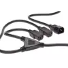 Digitus ASSMANN - Leistungsteiler (250 V Wechselstrom) - IEC 320 EN 60320 C14 - IEC 320 EN 60320 C13 - 1.7 m - geformt - Schwarz (AK-440400-017-S)