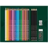 Faber-Castell Polychromos & Pitt Graphite Matt piešimo rinkinys, įvairių spalvų (23 vnt.)