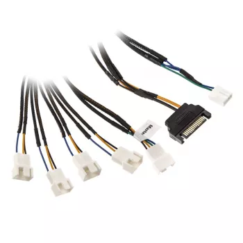 Akasa Flexa FP5S PWM skirstytuvas ventiliatoriams (5 ventiliatoriams) – pintas, 45 cm (AK-CBFA07-45)