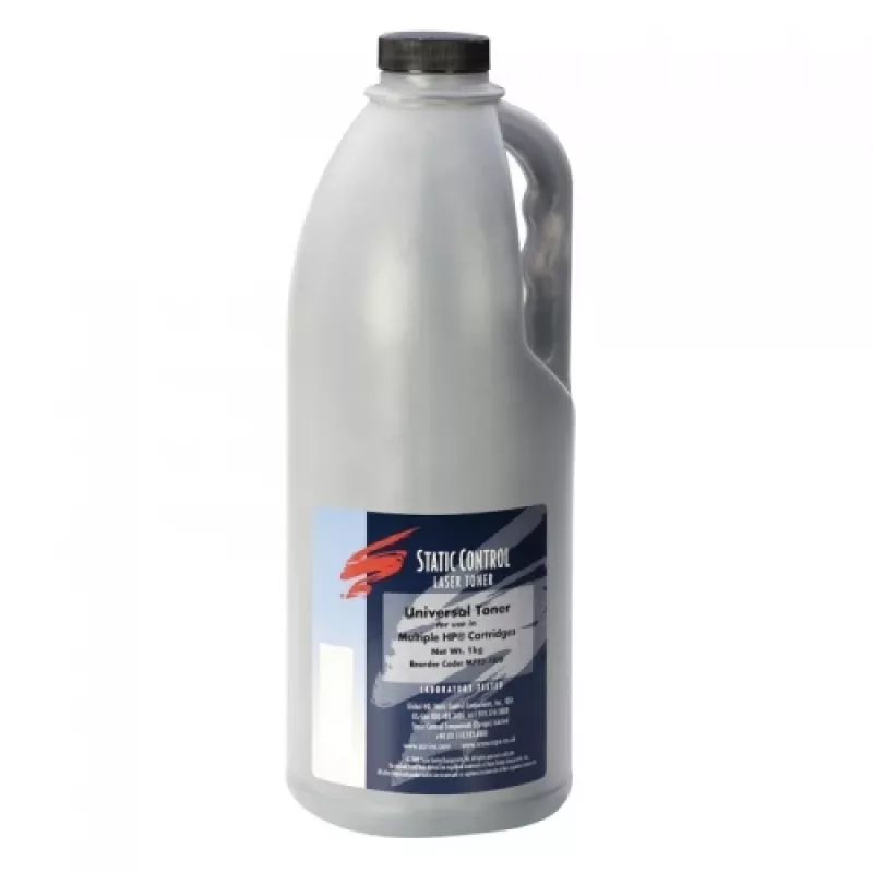 Tonero milteliai Static Control HP Q2612A Q5949A Q7553A Q1338A CE505A Q5942A — juodi, 1 kg
