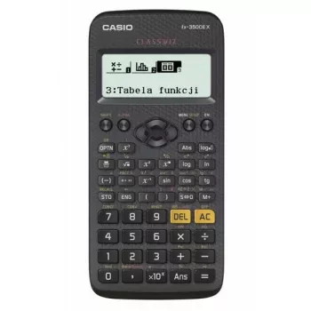 Mokslinis skaičiuotuvas CASIO FX-350CE X – 379 funkcijų, 16 skaitmenų LCD, maitinamas AAA baterija, juodas, kišeninis
