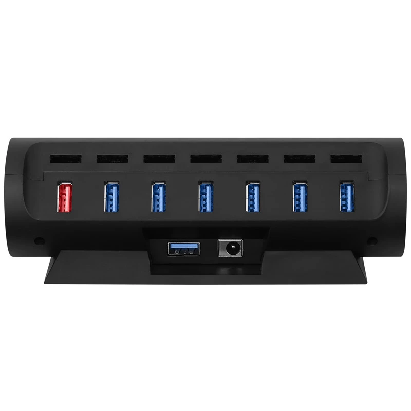 Streamplify HUB CTRL 7, 7x USB 3.0 Type A, RGB, 12V, EU maitinimo laidas - juoda