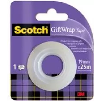Scotch GIFTWRAPR lipni juosta 25 m Skaidri 19 mm