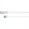 Goobay Ultra-Flexible CAT 8.1 Patch Cable slim U/FTP White - extra-short plug 99.9% (74360)