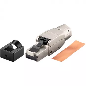 Goobay CAT 8.1 STP ekranuotas, lauke užspaudžiamas RJ45 kištukas (61130)