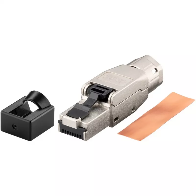 Goobay CAT 8.1 STP ekranuotas, lauke užspaudžiamas RJ45 kištukas (61130)