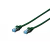 Tinklo kabelis Digitus CAT 5e SF/UTP RJ-45 0,5 m Žalias