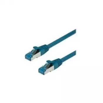 VALUE Patch-Cable RJ-45 (M) į RJ-45 (M) 1,5 m SFTP PiMF CAT 6a halogeninis, lietas, be užkliuvimo, vytas, mėlynas (21.99.1994)